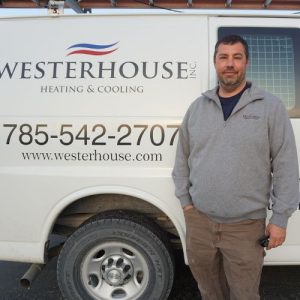 James, HVAC tech team member, Westerhouse Heating and Air Conditioning, Eudora, KS